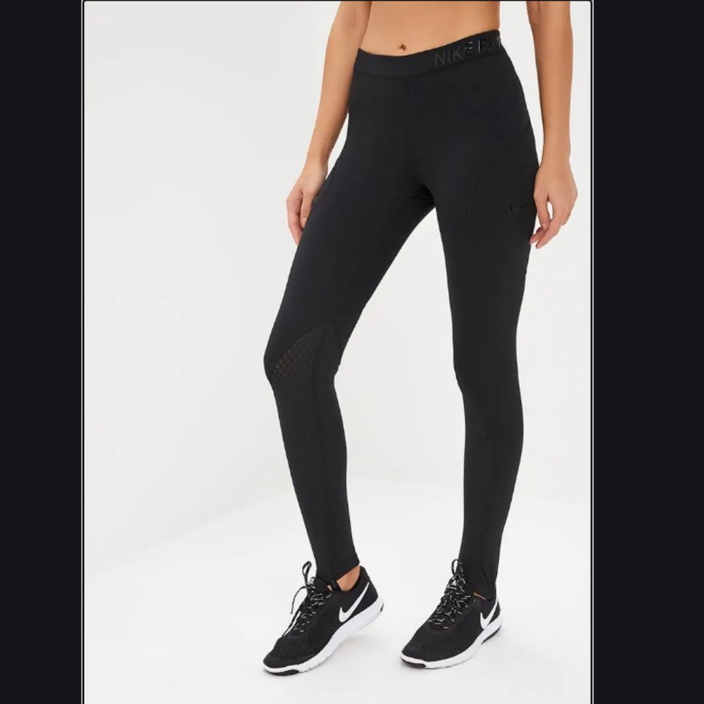 Nike Pro Hyperwarm Black Training Tights